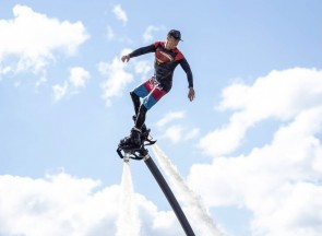 Полёт на флайборде в Харькове