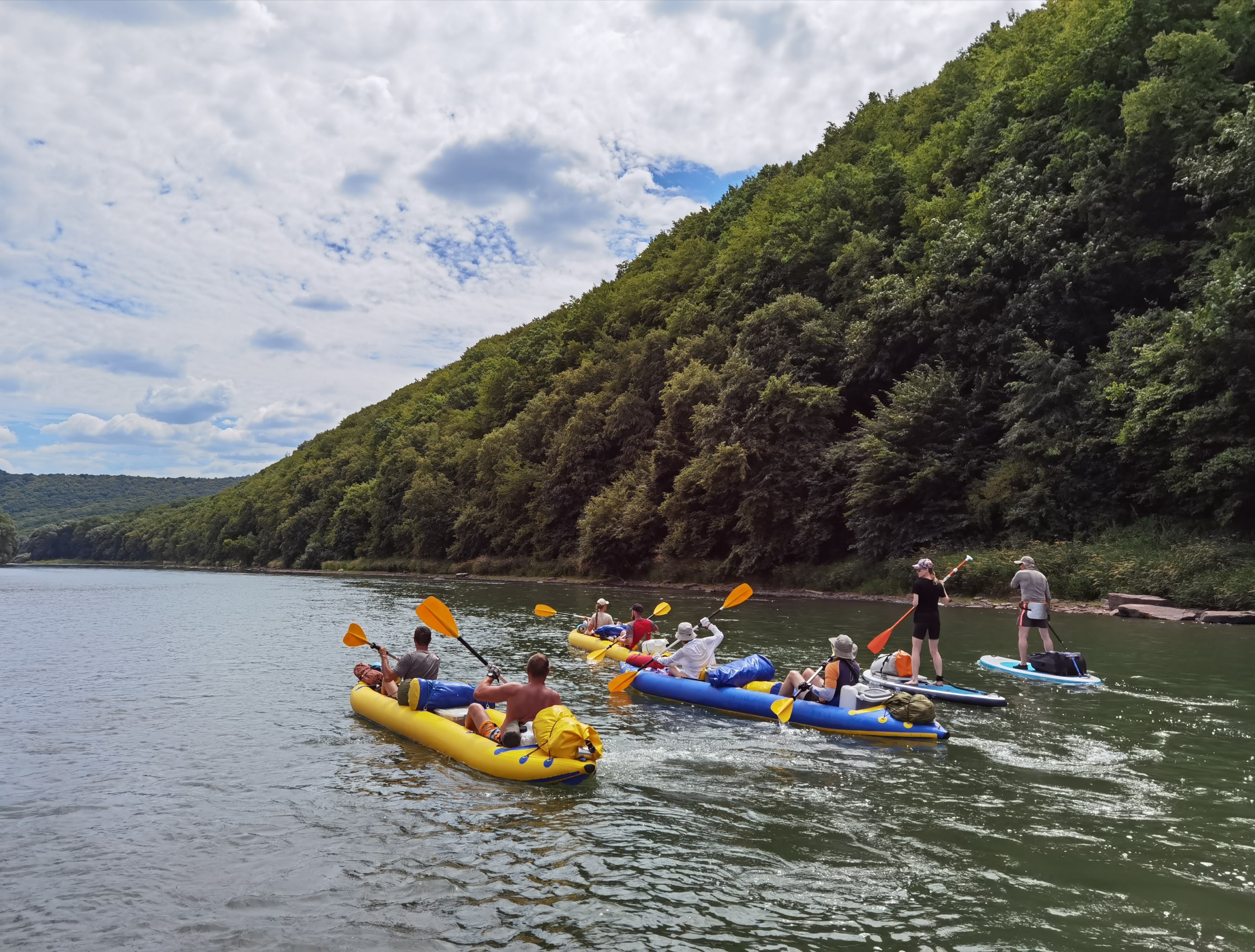 Дводенний сплав на байдарках та SUP-дошках по Дністру