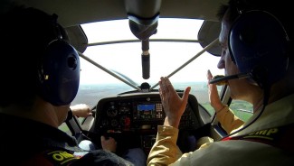 Політ на літаку Swift K-10 ХІАТ у Запоріжжі