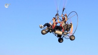 Полет на паратрайке в Тернополе