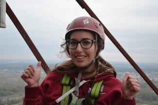 Роуп-джампинг со 100-метровой трубы во Львове