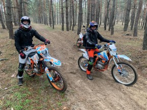 Прогулка на эндуро мотоциклах в Каменском