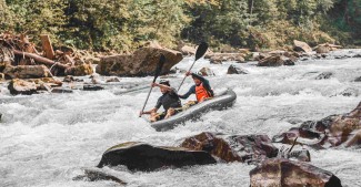 Рафтинг на Черном Черемоше, Карпаты (3,5км)