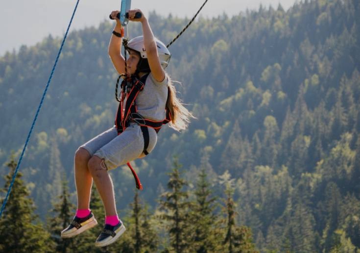 Зіплайн + адреналіновий міст над водоспадом Пробій у Яремче