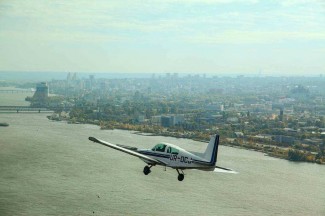 Політ над містом на 4-х місному літаку Грумман у Дніпрі