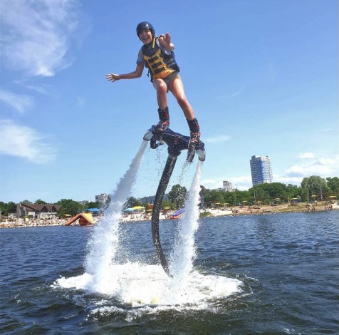 Полёт на флайборде в Харькове