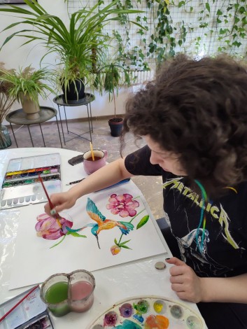 Мастер класс по живописи акварелью в Днепре