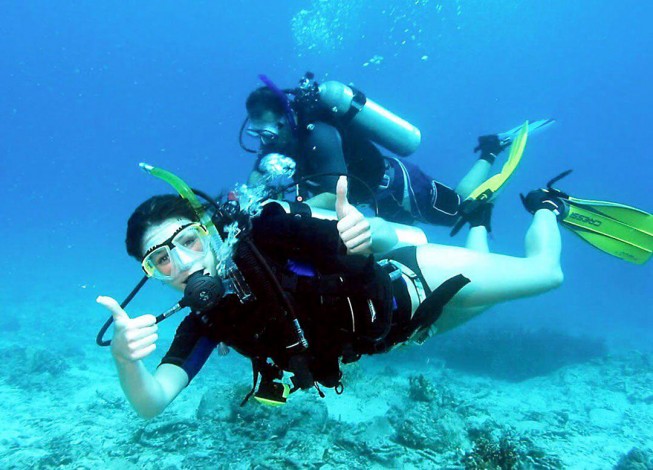 Урок дайвинга в бассейне в Днепре