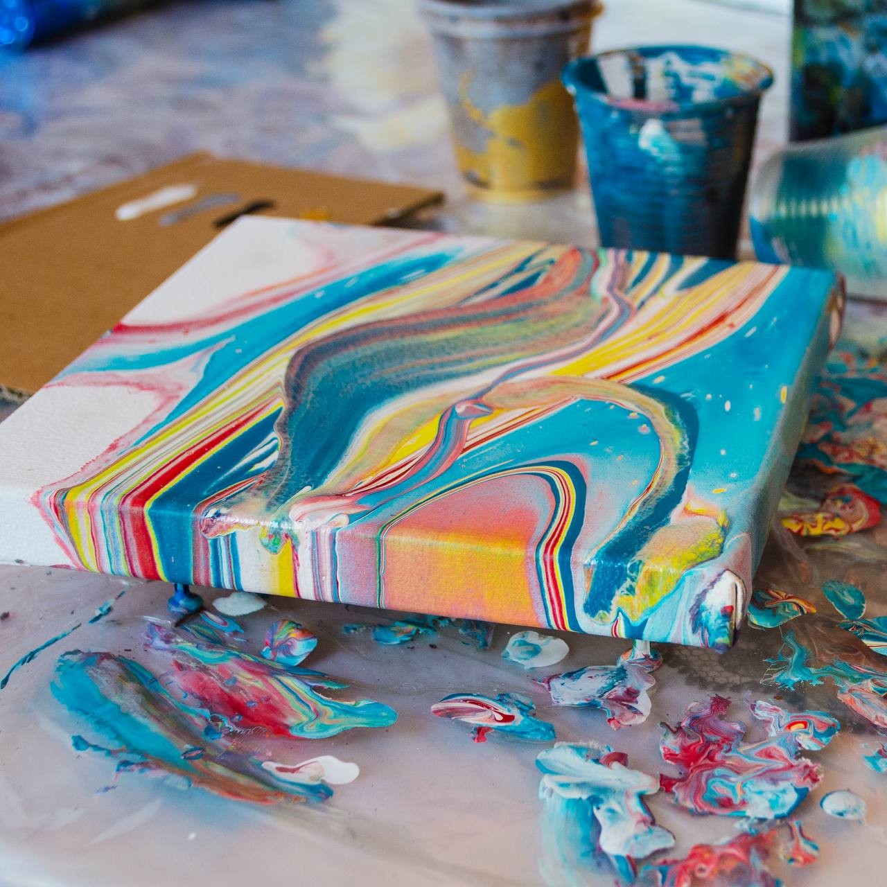 Мастер-класс Fluid Art во Львове - фото 6