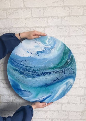 Картина в техніці Fluid-art у Черкасах