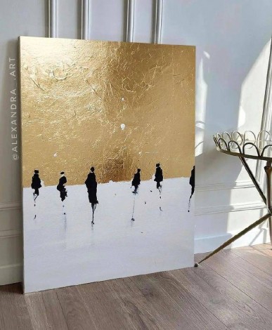 Живопис акрилом з додаванням поталі у Львові