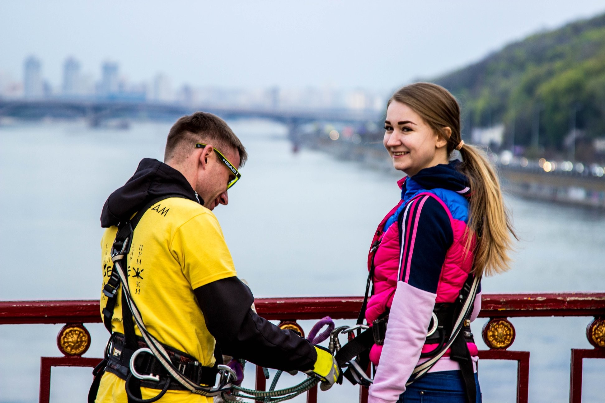 Роуп-джампінг з паркового моста в Києві - фото 12