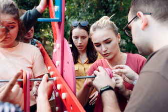 Конструктор Голдберга + квест для компании - АрселорМиттал - Кривой Рог