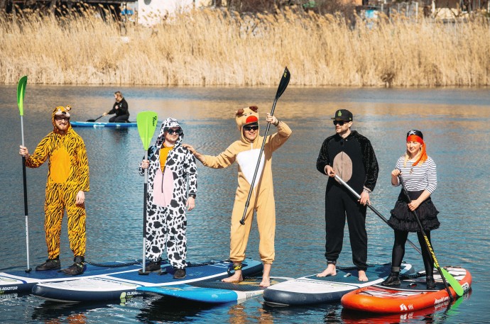 Прогулянка на Сап-бордах на двох в Кременчуці