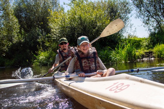 Сплав на байдарках по р. Рата