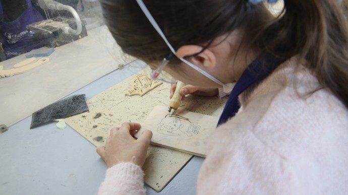 Майстер-клас різьблення за власним ескізом