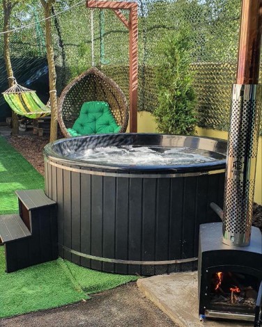 Купание в чане в Днепре