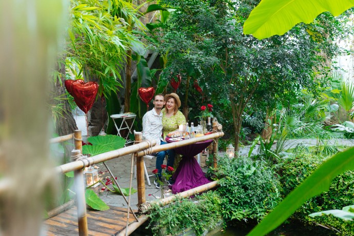 Свидание в тропической оранжерее в Киеве