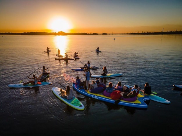 Прогулянка на САП-бордах в Запоріжжі
