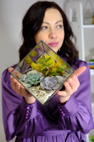 Майстер-клас по створенню флораріума\ 3 сукуленти