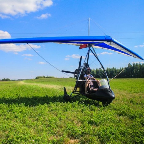 Політ на мотодельтаплані з інструктором в Дніпрі