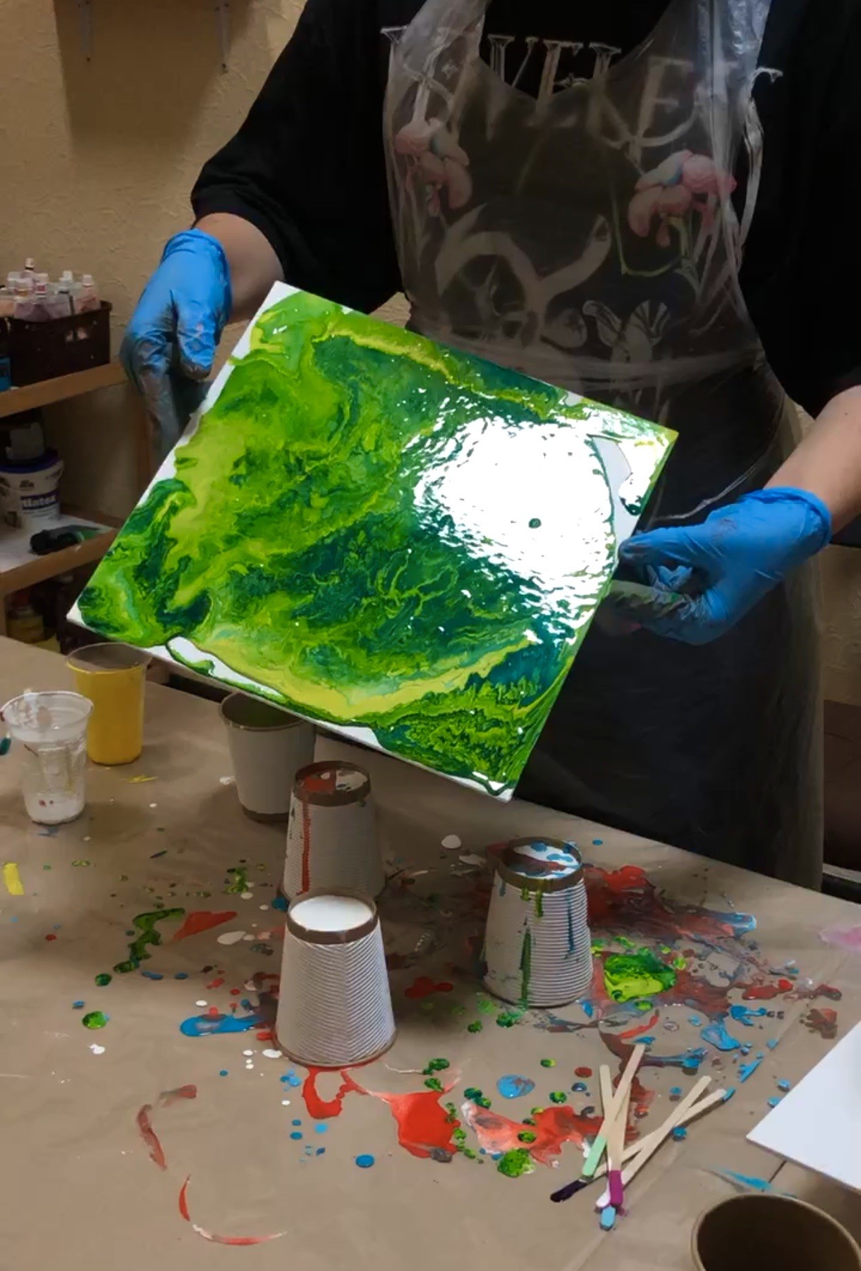 Индивидуальный мастер-класс - Fluid Art в Полтаве - фото 14