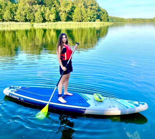 Прогулка на сапах возле Львова