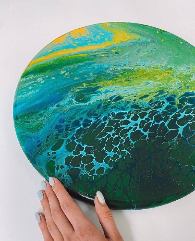 Мастер-класс Fluid Art в Тернополе - фото 9