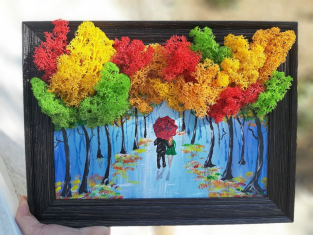 Майстер-клас картини з моху для дітей у Києві