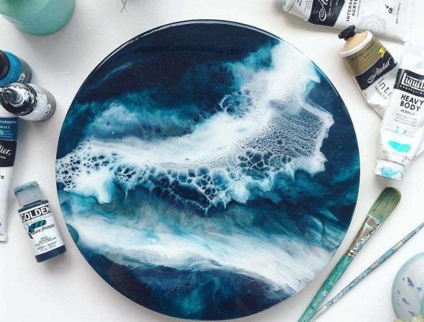 Мастер-класс Fluid Art в Виннице