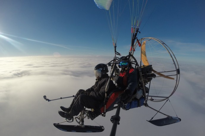 Полет на паратрайке в Тернополе