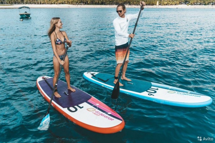 Прогулянка на сапах в Києві