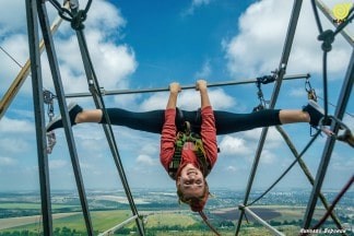 Стрибки з мотузкою з труби 126 метрів в Запоріжжі - фото 9