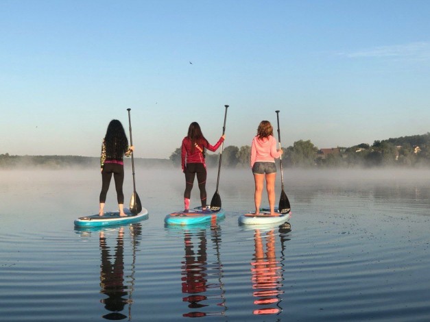 Прогулка на Сап-бордах в Харькове