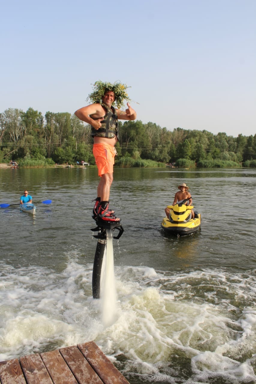 Водный флайборд на озерах, гидрофлай Каменское - фото 4
