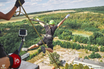 Роупджампінг з труби 35 та 75 метрів, Дніпро - Фото стрибків з мотузкою з труби у Дніпрі з KAVA та RSS-RJ