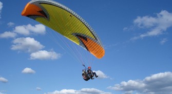 Полет на параплане над Боржавой