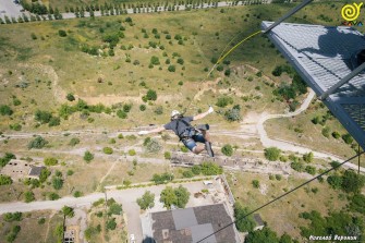 Прыжки с веревкой с трубы 126 метров Запорожье 😱